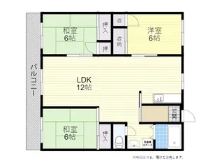 ラフィーネ牧【4階】の間取り