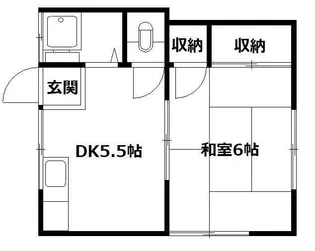 景山コーポ【2階】の間取り