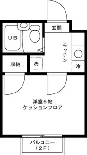 メレックス中村橋B棟【2階】の間取り