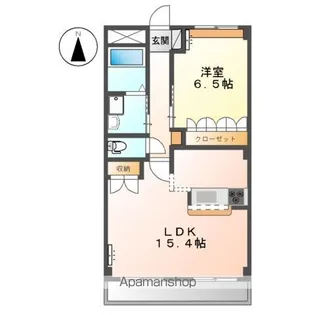 グリーンハイム【4階】の間取り