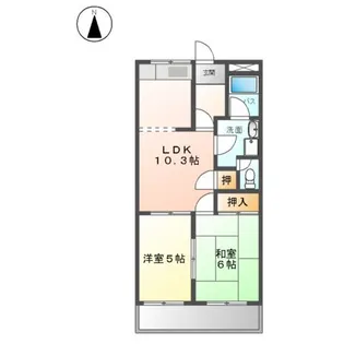 メゾンクレージュ【2階】の間取り