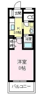 ヴィラ マルーン【1階】の間取り