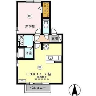 プラム D棟【2階】の間取り