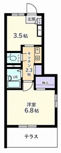 サンパレス【1階】の間取り