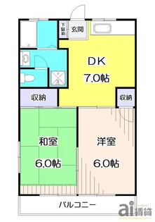 遠藤コーポ【1階】の間取り