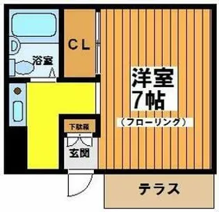 マメゾン羽根木【1階】の間取り