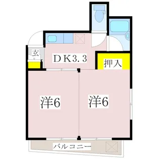 エントピア鴨池【4階】の間取り