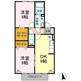 ロイヤルタウン有福 A棟【2階】の間取り