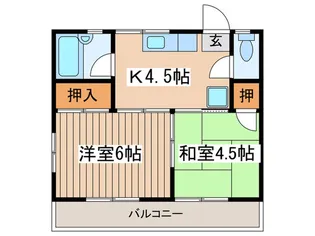 ハイム青木【2階】の間取り