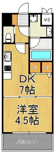 プレジオ西宮【7階】の間取り