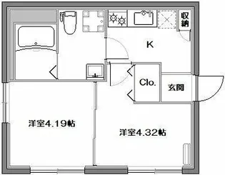 アーバンステージ菊川【2階】の間取り