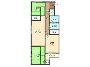 エルピス旭町【2階】の間取り