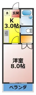 ペンションMORI II【1階】の間取り