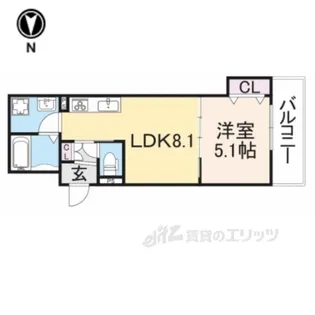 ラモーナ萱島東2【2階】の間取り