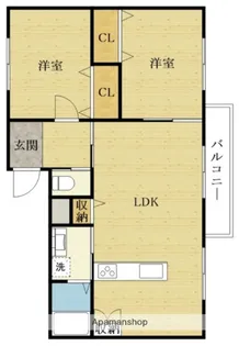 Feliz馬瀬【2階】の間取り