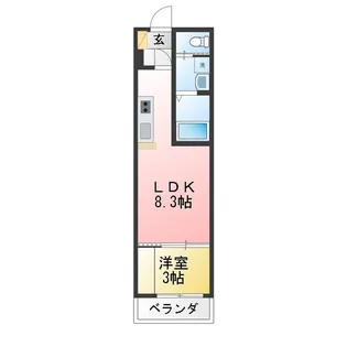 BAU八乙女【3階】の間取り