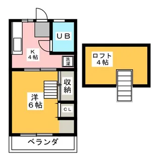 ヒントハウス【2階】の間取り