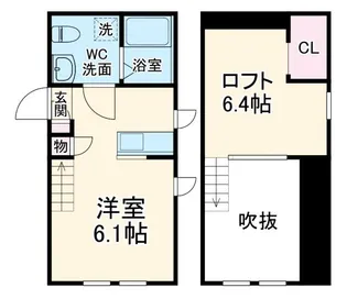 プリマローザ【1階】の間取り