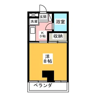 会津コーポ【3階】の間取り