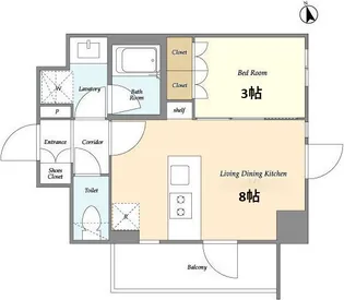 フレシア赤塚新町【3階】の間取り