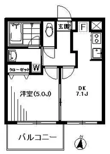 プレファシオ桜丘【1階】の間取り