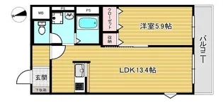 ヴェールメゾンII【1階】の間取り