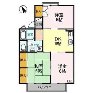 セジュール都 A棟【1階】の間取り