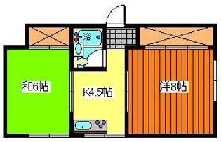 レジデンス山王【1階】の間取り