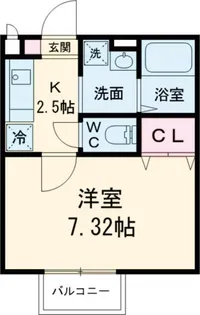 ドゥーピエース【1階】の間取り