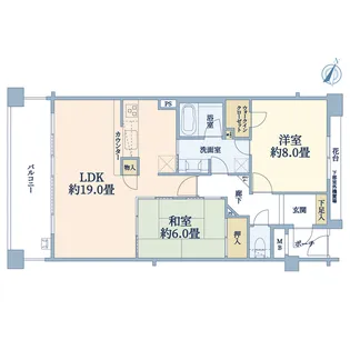 ゼファー鎌倉由比ガ浜【3階】の間取り