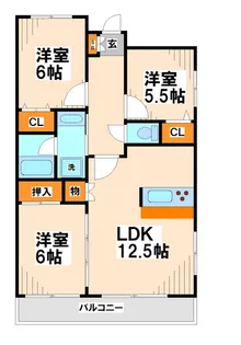 サンヴェール調布【1階】の間取り