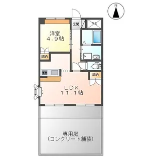 ファインパレスIII【1階】の間取り
