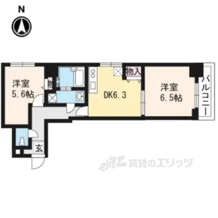 メゾン右近【2階】の間取り