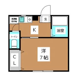 チェリーハイツ【1階】の間取り