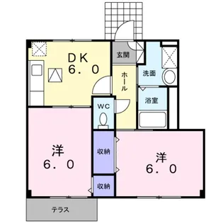 ヴィラ・フォンテーヌFI【1階】の間取り