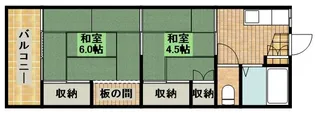青葉荘【2階】の間取り