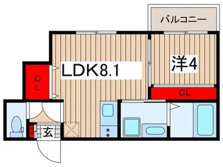 グランK【2階】の間取り