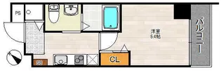 レクシア天神橋【7階】の間取り