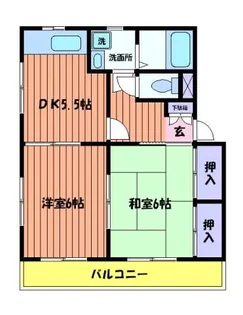 メゾンドロリエールB【2階】の間取り