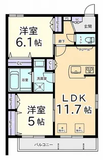 Y´s東【1階】の間取り