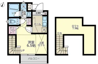 ヴァンセット【2階】の間取り