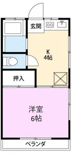 コーポペガサス【2階】の間取り