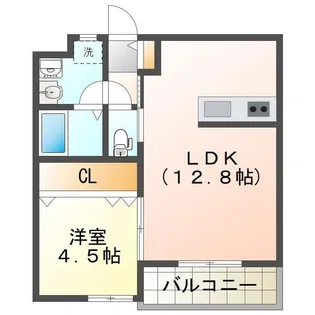 アームスI【1階】の間取り