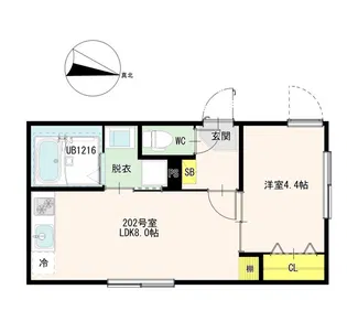 Casa Gioia 亀有【2階】の間取り