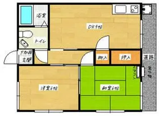高根ハイツ【1階】の間取り