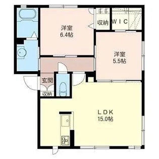 アンジュールA【1階】の間取り