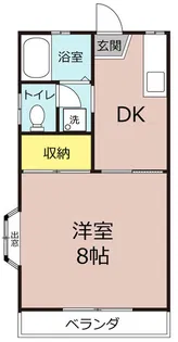 チェリーコーポ【1階】の間取り