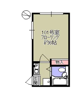 ホワイトコート【1階】の間取り