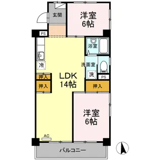 東京都練馬区谷原6【マンション】の間取り