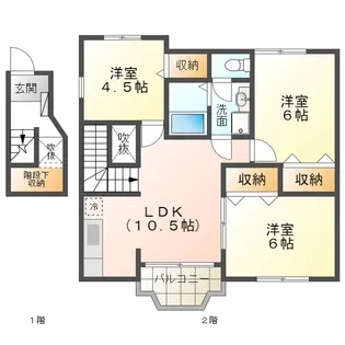 スター☆ブライト C棟【2階】の間取り